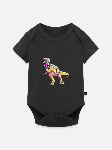 Tyrannosaurus Rex - Baby Premium Kurzarmbody - Schwarz