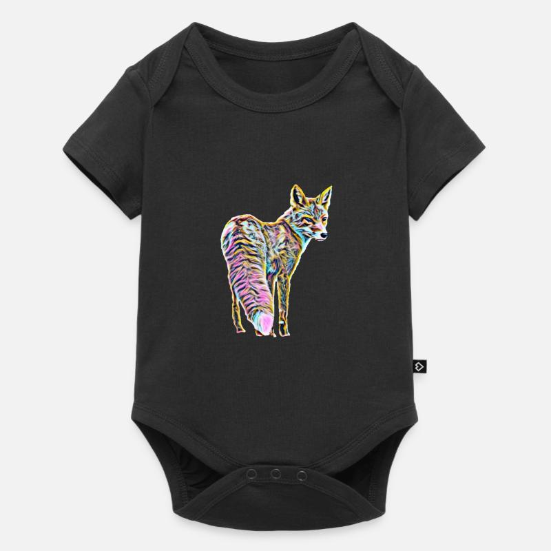 Renard - Body à manches courtes Premium Bébé - noir
