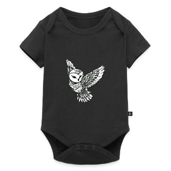 Chouette - Body à manches courtes Premium Bébé - noir - Devant