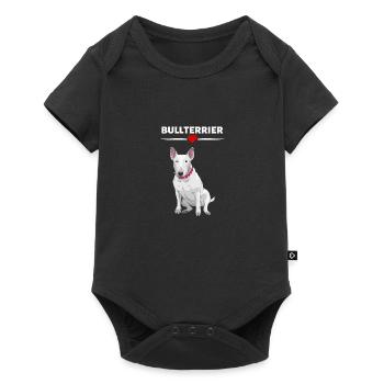 Bull terrier - Baby Premium short-sleeve bodysuit - black - Front