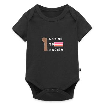 Contre le racisme de droite Lesbienne blm LGBTQ Antifa - Body à manches courtes Premium Bébé - noir - Devant