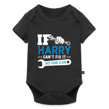If Harry can't fix it funny T shirt can't fix it - Baby Premium short-sleeve bodysuit - black - Front
