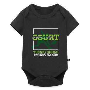 Ironic Tennis Player Quote Ball Sports Summer - Baby Premium short-sleeve bodysuit - black - Front