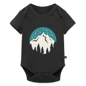 Thé douillet pour la saison d'hiver au design - Body à manches courtes Premium Bébé - noir - Devant