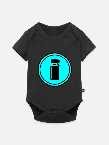 Barber Frisör Kreis - Baby Premium Kurzarmbody - Schwarz