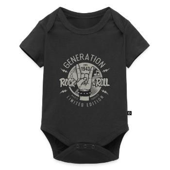 1943 Anniversaire 80 ans 80 E anniversaire - Body à manches courtes Premium Bébé - noir - Devant