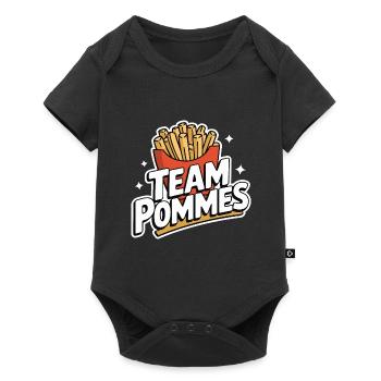 Frites, frites, restauration rapide - Body à manches courtes Premium Bébé - noir - Devant