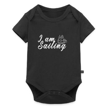 I am Sailing - Baby Premium Kurzarmbody - Schwarz - Vorne