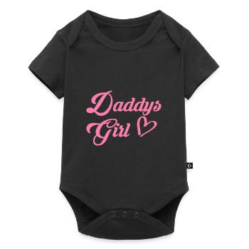Daddy's Girl Daughter Gift - Baby Premium short-sleeve bodysuit - black - Front