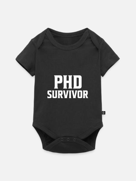 Phd Survivor PhD Graduation Gift - Baby Premium short-sleeve bodysuit - black