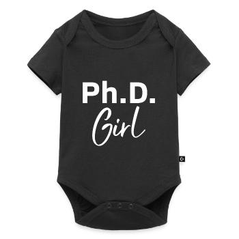 Phd Girl Phd Diplôme Cadeau - Body à manches courtes Premium Bébé - noir - Devant