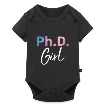 Phd Girl Phd Diplôme Cadeau - Body à manches courtes Premium Bébé - noir - Devant