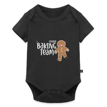 Cookie Baking Team Christmas Gift - Baby Premium short-sleeve bodysuit - black - Front