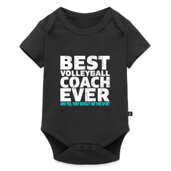 Best volleyball coach ever coach gift - Baby Premium short-sleeve bodysuit - black - Front