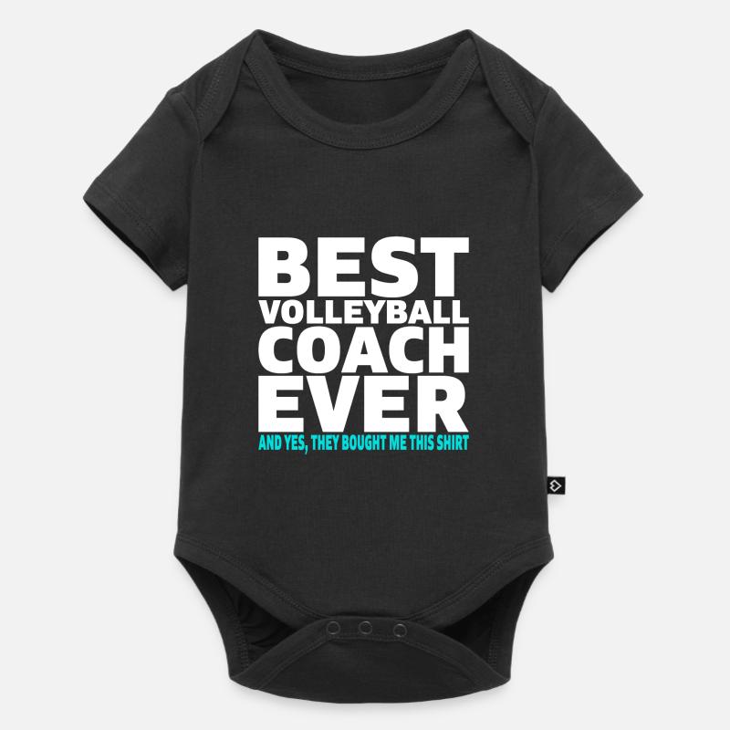 Best Volleyball Coach ever Trainer Geschenk - Baby Premium Kurzarmbody - Schwarz