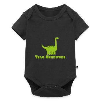 Team Herbivore Vegan Vegetarian Gift - Baby Premium short-sleeve bodysuit - black - Front