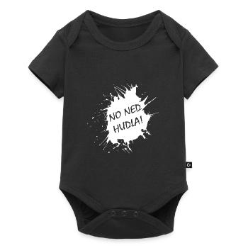 No Ned Hudla Schwaben Schwäbisch Geschenk - Baby Premium Kurzarmbody - Schwarz - Vorne