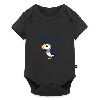 I'm really a puffin in a Human Costume Lunde - Baby Premium short-sleeve bodysuit - black - Front