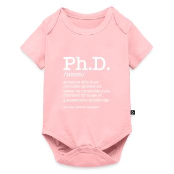Phd Doktortitel Abschluss Degree - Baby Premium Kurzarmbody - Rosa - Vorne