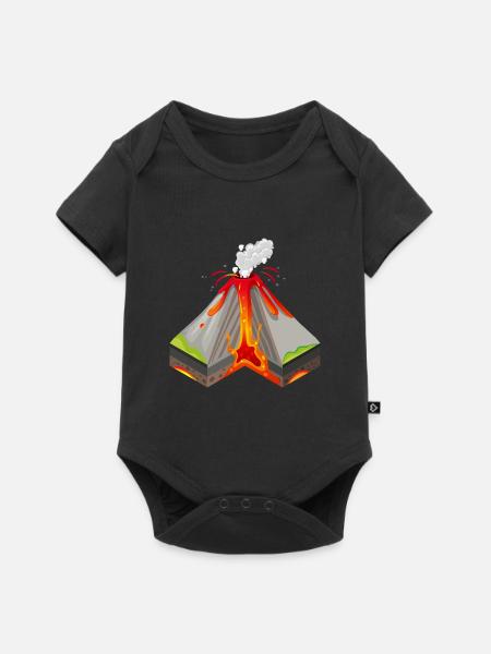 Vulkan - Baby Premium Kurzarmbody - Schwarz