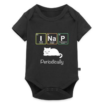 I Nap Periodically - Funny Science Cat Katze - Baby Premium short-sleeve bodysuit - black - Front
