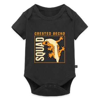 Gecko Squad Cute Lizard Crested Geckos Wildlife - Baby Premium short-sleeve bodysuit - black - Front
