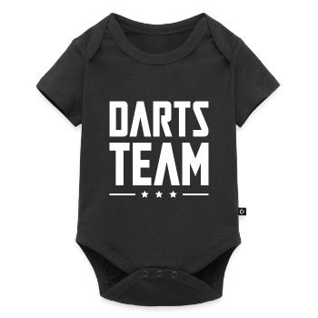 Darts Team - Baby Premium Kurzarmbody - Schwarz - Vorne