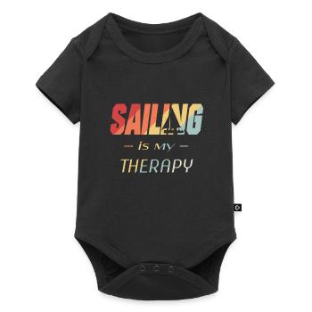 Segeln - Spruch für Segler - Sailing - Baby Premium Kurzarmbody - Schwarz - Vorne