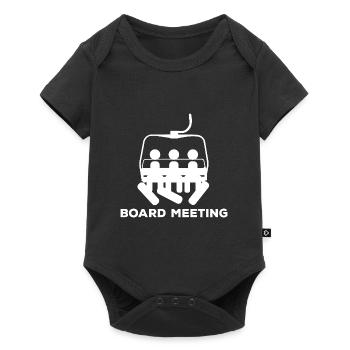 Snowboard Meeting - Baby Premium short-sleeve bodysuit - black - Front