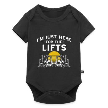 Warehouse drivers and warehouse workers for forklifts - Baby Premium short-sleeve bodysuit - black - Front
