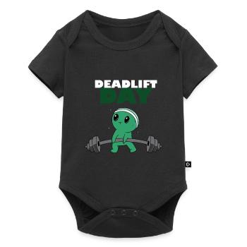 Journée de levage de terre, dynamophilie, sport, - Body à manches courtes Premium Bébé - noir - Devant