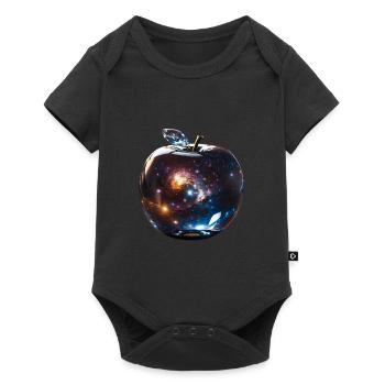 Universe in an Apple | Galaxy Apple - Baby Premium short-sleeve bodysuit - black - Front