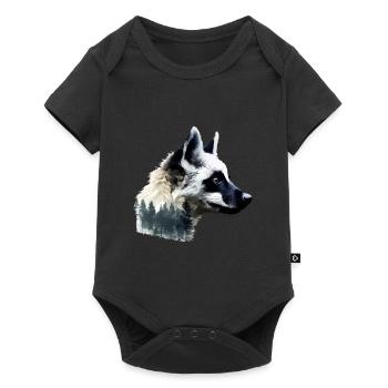 Lemur - Baby Premium short-sleeve bodysuit - black - Front