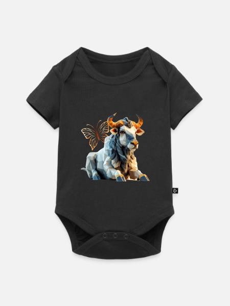 Gnu - Baby Premium Kurzarmbody - Schwarz