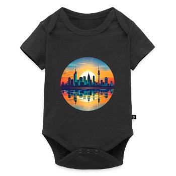 Leverkusen Skyline - Baby Premium short-sleeve bodysuit - black - Front