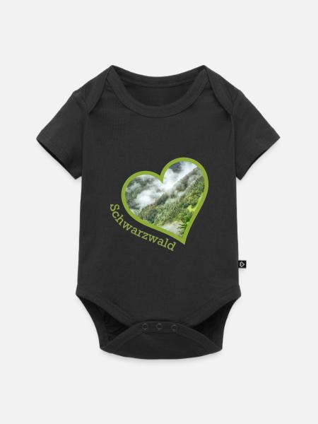 schwarzwald - Baby Premium Kurzarmbody - Schwarz