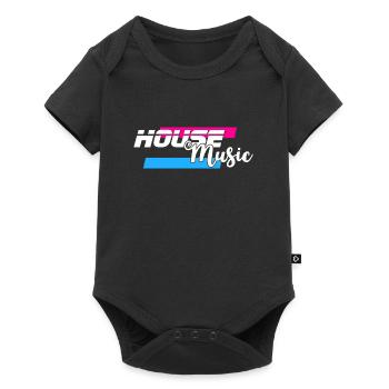 House Music Party - Baby Premium short-sleeve bodysuit - black - Front