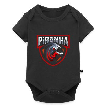 Piranha Piranhas Piranha-Liebhaber-Shirt Lustige P - Baby Premium Kurzarmbody - Schwarz - Vorne