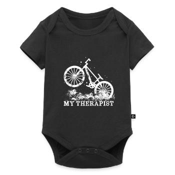 VTT Mountain bike Trail - Body à manches courtes Premium Bébé - noir - Devant