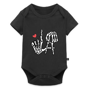 J’aime Los Angeles Skeleton Hands Destination USA - Body à manches courtes Premium Bébé - noir - Devant