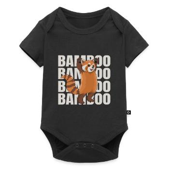 Red Panda Design für einen Red Panda Zoowärter - Baby Premium Kurzarmbody - Schwarz - Vorne