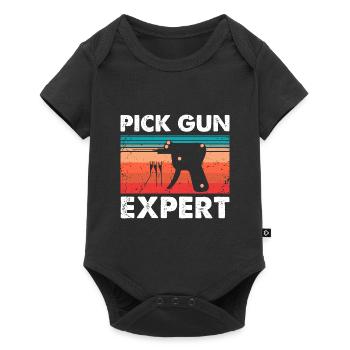 Conception de serrure de service de déverrouillage expert en serrure - Body à manches courtes Premium Bébé - noir - Devant