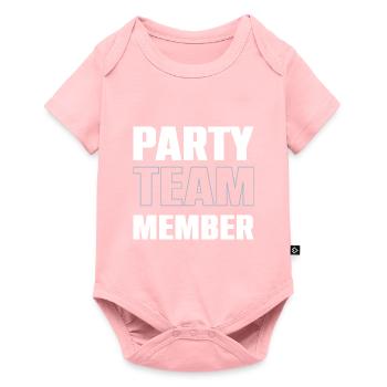Party Team - Baby Premium short-sleeve bodysuit - rose - Front