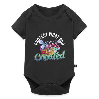 Protect Gods Creation Ocean Snorkling Coral Reefs - Baby Premium short-sleeve bodysuit - black - Front