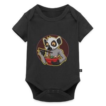 Lemur Ramen - Baby Premium short-sleeve bodysuit - black - Front