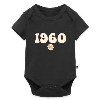 1960 - Cadeau né en 1960 - Body à manches courtes Premium Bébé - noir - Devant