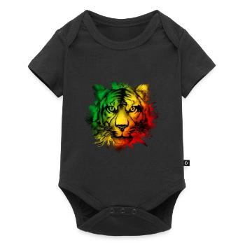 République du Congo - Body à manches courtes Premium Bébé - noir - Devant