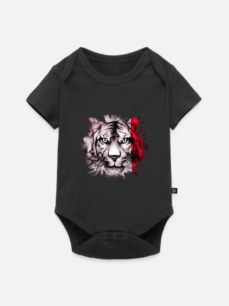 Malta - Baby Premium Kurzarmbody - Schwarz