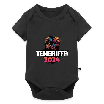Tenerife 2024 Holiday Trip Colorful - Baby Premium short-sleeve bodysuit - black - Front