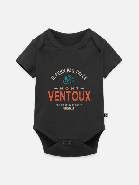 je peux pas j ai mont ventoux cadeau vélo cycliste - Body à manches courtes Premium Bébé - noir